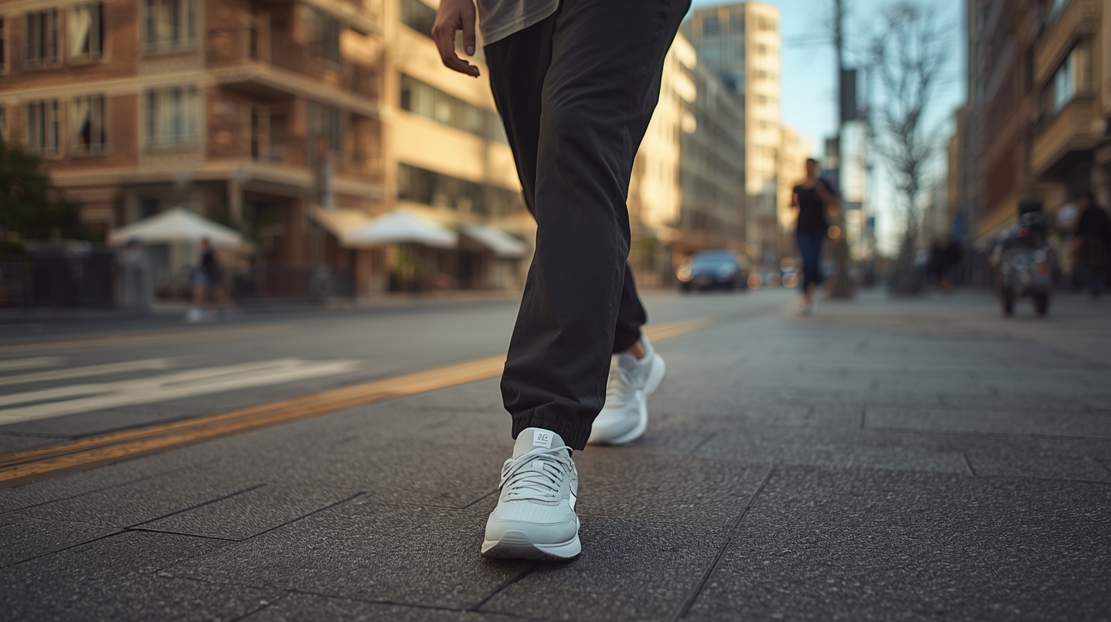 person-walking-on-a-city-street-in-comfortable-walking-shoes