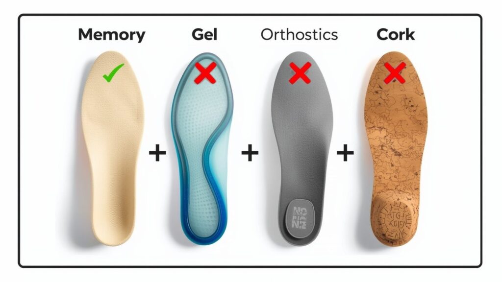 memory-foam-insoles-vs-other-types